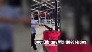 Présentation du gerbeur électrique réglable à double bras CDD20 pour vous