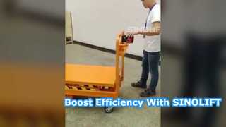 Regarder : Table élévatrice électrique à ciseaux SINOLIFT ESF pour vitrine de manutention