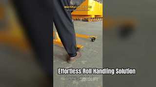 Un examen plus approfondi : empileur hydraulique manuel de manutention de rouleaux SINOLIFT PV pour rouleaux de papier et de film