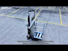 View Single-Mast Inclinable Aluminum Alloy Aerial Work Platform Demo