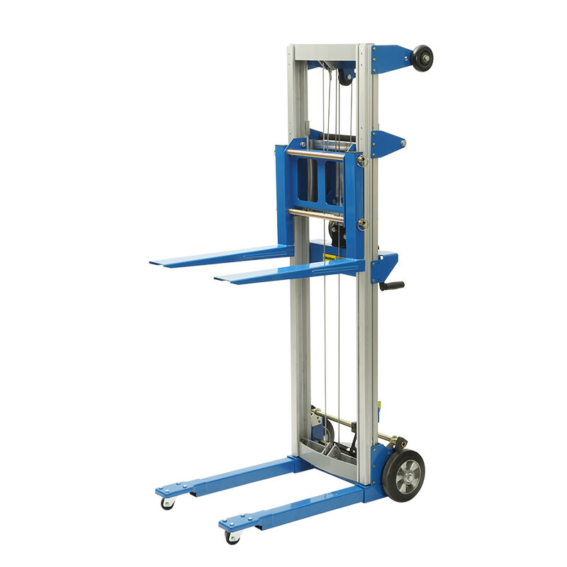 WFH Series Manual Hand Winch Stacker – Effortless Lifting, One-Person Operation